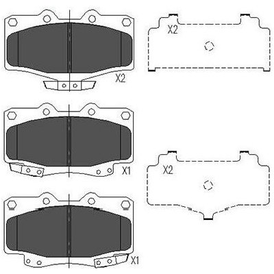Sada brzdových destiček, kotoučová brzda KAVO PARTS KBP-9054 – Zbozi.Blesk.cz