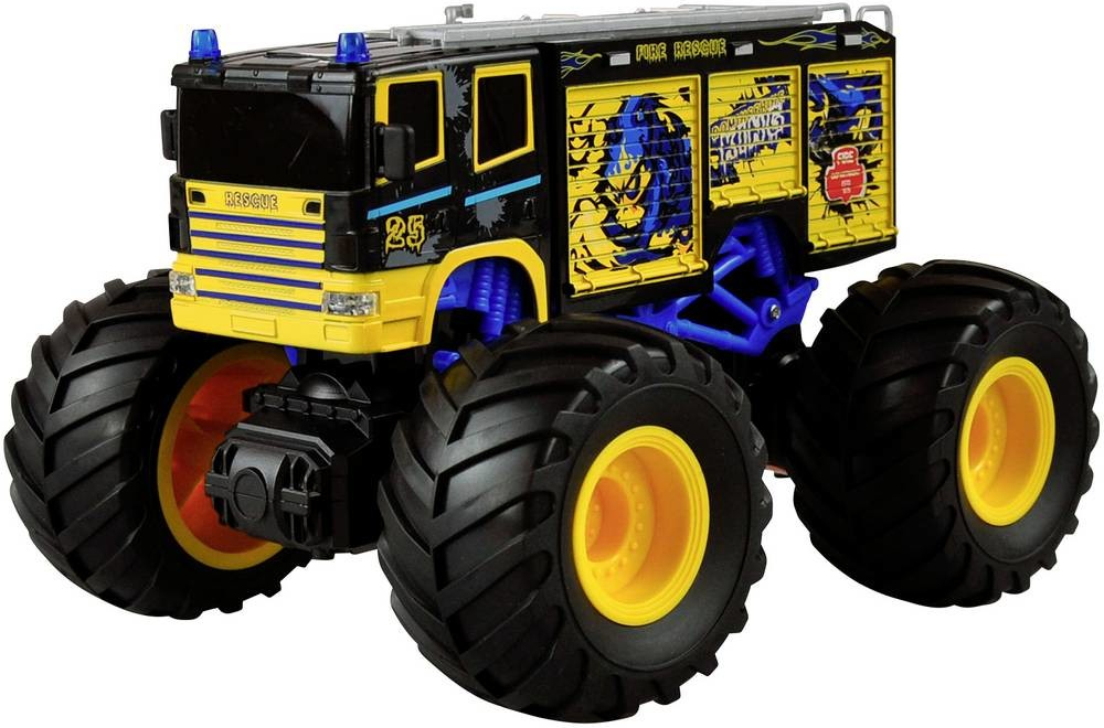 Amewi modrá komutátorový RC model auta elektrický monster truck zadní 2WD 4x2 RtR 2,4 GHz 1:18