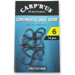Carp´R´Us Continental Snag Hook ATS vel.6 10 ks – Zboží Mobilmania