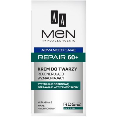 AA Men Advanced Care Repair 60+ regeneračný a posilňujúci krém na tvár 50 ml