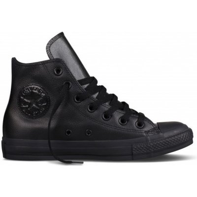 Converse Chuck Taylor All Star Leather Hi 135251/Black Monochrome – Hledejceny.cz