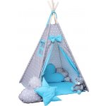 BabyTýpka Dětské teepee Stars blue – Zboží Dáma