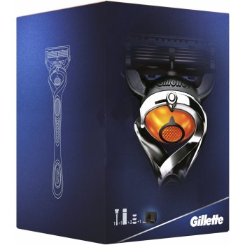 Gillette Fusion Proglide Flexball holící strojek + náhradní hlavice 3 ks + Fusion Proglide Sensitive Active Sport gel na holení 170 ml dárková sada