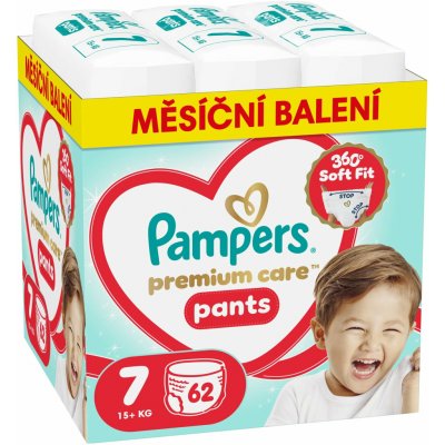 Pampers Premium Care Pants 7 62 ks – Hledejceny.cz