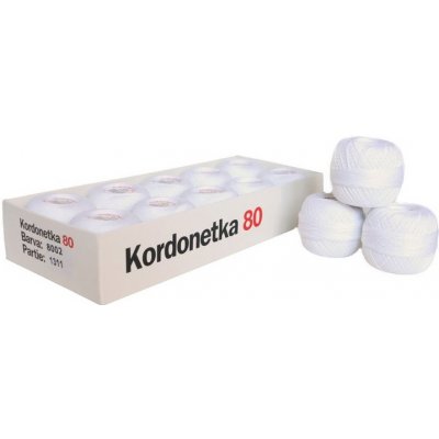 Vlna-hep KORDONETKA - bavlna Kordonetka: Kordonetka 80 bílá – Hledejceny.cz