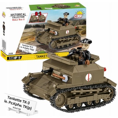 COBI 2658 World War II 1:28 Polský lehký tank Tankette TK-3 – Zboží Dáma