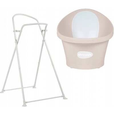 Shnuggle Vanička pro miminko s výpustí Baby Taupe – Sleviste.cz