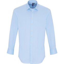 Premier Workwear pánská bavlněná košile s dlouhým rukávem PR244 pale blue