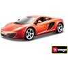 Sběratelský model Bburago Plus McLaren MP4 12C oranžová 1:24