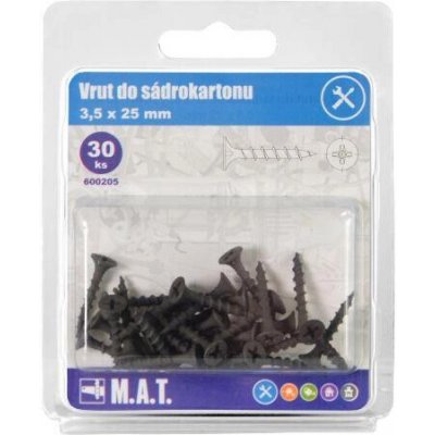 Vrut do sádrokar.3,5x25mm hrubý z.,f. (30ks) – Hledejceny.cz
