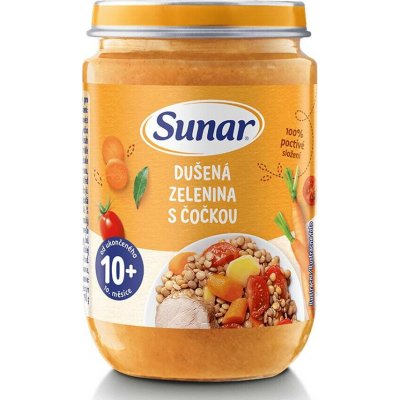 Sunar Dušená zelenina s čočkou 190 g – Sleviste.cz