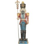 Clayre & Eef Modro-červená dekorace figurka Louskáček Nutcracker - 31*23*99 cm – Hledejceny.cz