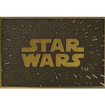 CurePink Gumová Star Wars Hvězdné války Logo (60 x 40 cm) hnědá [GP85535] – Zboží Dáma