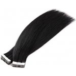 Vlasové PU pásky Tape in na prodlužování vlasů 60cm 01 černá jako uhel – Sleviste.cz