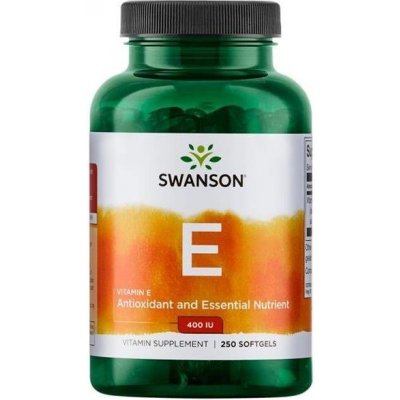 Swanson Vitamín E Přírodní 400 iu 250 kapslí