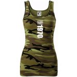 Limited edition 1970 pruh dámské Maskáčové tílko Zelený maskáč – Zboží Dáma