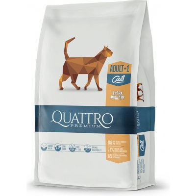 Quattro Cat Dry Premium all Breed Adult Drůbež 7 kg