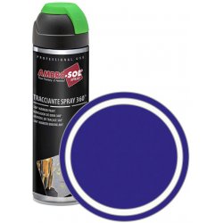 AMBRO-SOL 360° MARKER PAINT značkovací sprej 500 ml fluorescenční modrá