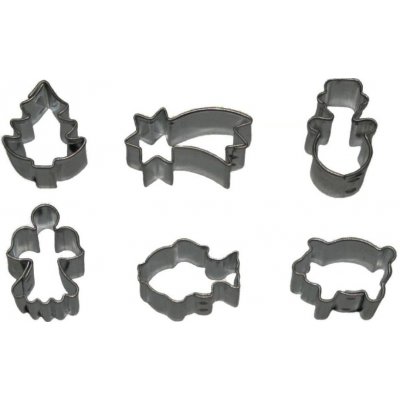 SMOLÍK Sada vykrajovátek Vánoce - mikro (6 ks), 19-20 mm – Hledejceny.cz