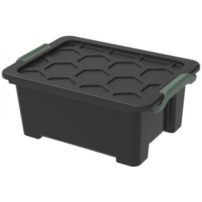 Rotho Úložný box s víkem Evo Safe 11 L plast černý – Zboží Mobilmania