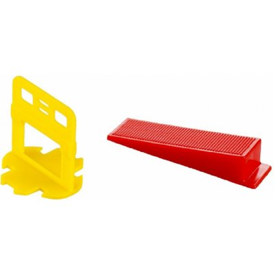 Nivelační sada - spony 1. 5mm 400ks, klíny 200ks box – Sleviste.cz