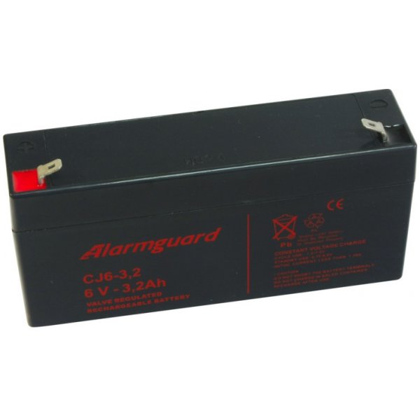 Olověná baterie Alarmguard 6V 3,2Ah 48A