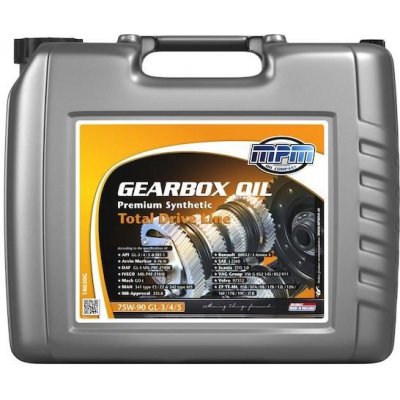 MPM Gearbox Oil GL-3/4/5 Premium Synthetic TDL 75W-90 20 l – Hledejceny.cz