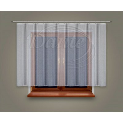 MESA záclona s bílou lemovkou - 140 x 400 cm – Zboží Mobilmania
