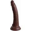 Dilda Pipedream King Cock Elite 7 Silicone Dual Density Cock Brown