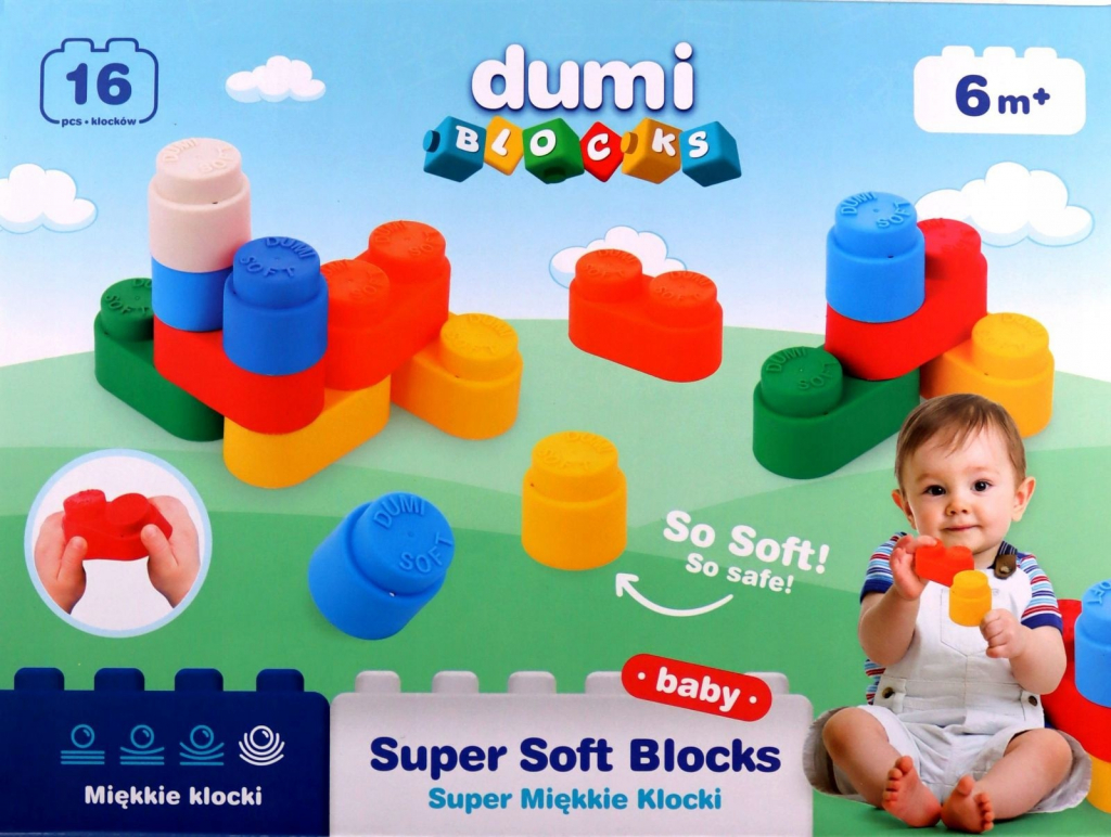 Dumel Discovery Dumi Blocks Super měkké kostky 16 ks