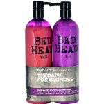 Tigi Bed Head Dumb Blonde šampon 750 ml + Blonde Reconstructor šampon a kondicionér pro poškozené blond vlasy 750 ml dárková sada – Zboží Dáma