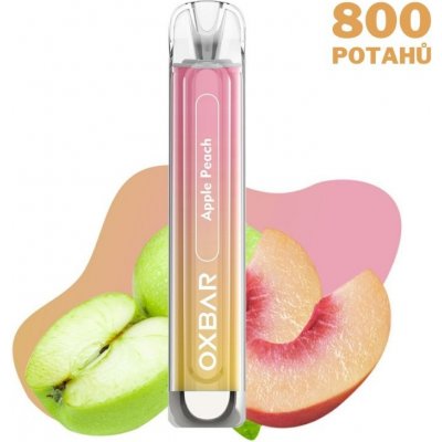 OXVA OXBAR C800 Apple Peach 16 mg 800 potáhnutí – Sleviste.cz