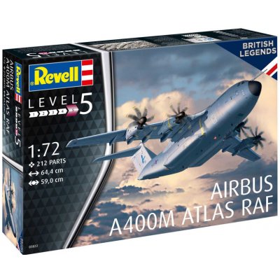 REVELL Atlas Plastic ModelKit letadlo 03822 Airbus A400M RAF CF-03822 1:72