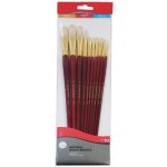 Štětce Daler Rowney Simply bílá štětina dlouhé, sada 10 ks – Zboží Dáma