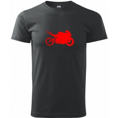 Moto love Klasické pánské triko černá – Zboží Mobilmania