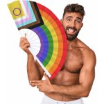M Proud LGBTQR+ Fan velký vějíř s nápisem – Zboží Mobilmania