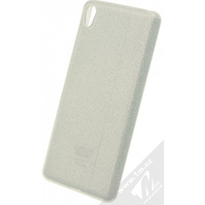 Pouzdro Puro Shine Cover třpytivý silikonový Sony Xperia XA stříbrné