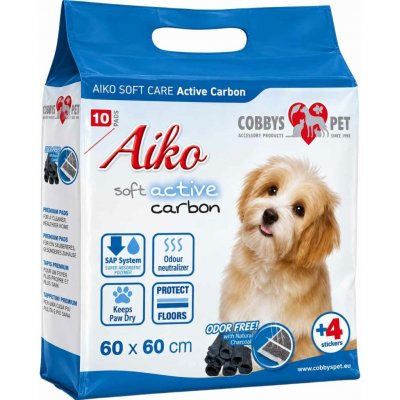 Aiko Soft plenky pro psy Care ActivCarbon 60 x 60 cm 10 ks – Hledejceny.cz