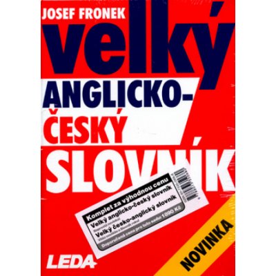 Velký česko-anglický a anglicko-český slovník - 2 SLOVNÍKY - Josef Fronek – Hledejceny.cz