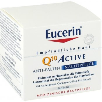 Eucerin Sensitive Q10 Active noční krém proti vráskám 50 ml