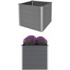 Květináč a truhlík zahrada-XL Vyvýšený záhon dřevoplast 100 x 100 x 91 cm šedý