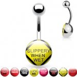 Piercingate piercing do pupíku s nápisem PBK00172 Fuck me – Zboží Dáma