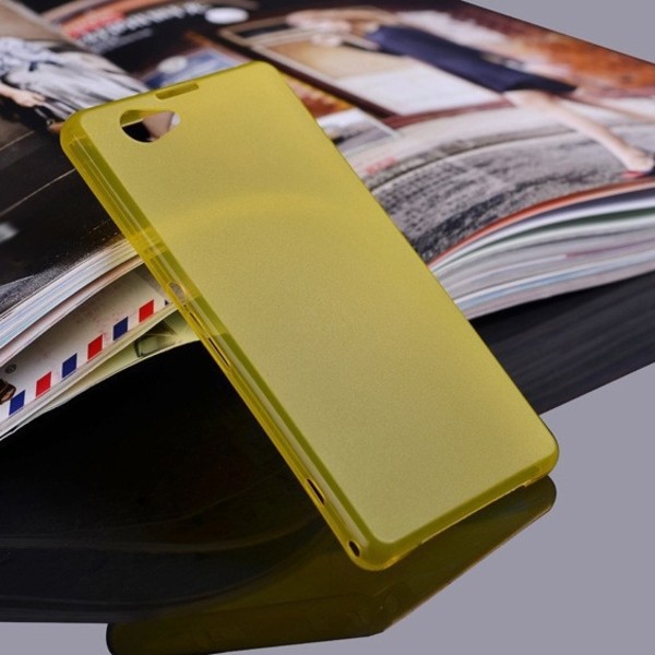 Pouzdro SES Ultratenké plastové Sony Xperia Z1 Compact D5503 - žluté