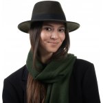 Fiebig plstěný klobouk fedora nemačkavý cestovní zelený – Hledejceny.cz