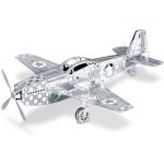 Metal Earth 3D puzzle Letadlo Mustang P-51 12 ks – Zboží Dáma