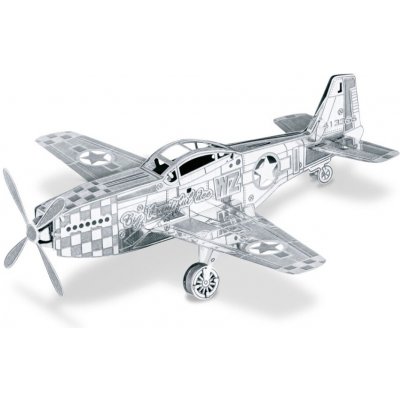 Metal Earth 3D puzzle Letadlo Mustang P-51 12 ks – Zboží Dáma