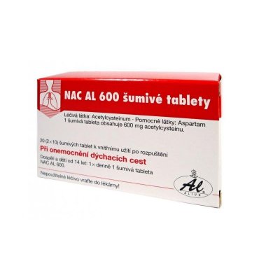 Nac AL 600 Šumivé tablety por.tbl.eff. 10 x 600 mg