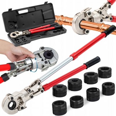 Lisovací kleště na PEX-AL-PEX trubky, ruční lis 16 20 26 32, 8 matric typ U V M TH – Hledejceny.cz