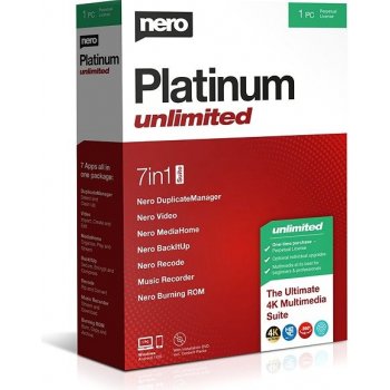 Nero Platinum Unlimited 7v1 CZ (elektronická licence) (EMEA-12200010/1447)