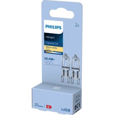 PHILIPS halogenová žárovka Capsule 29W G9 230V čirá 2-pack – Hledejceny.cz